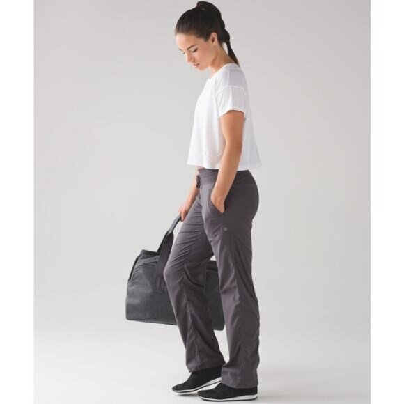 LULULEMON Dance Studio Pant III Unlined Regular Size 12 Dark Carbon - Picture 3 of 10